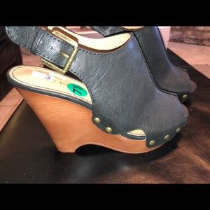 Nine West wedge sandals.